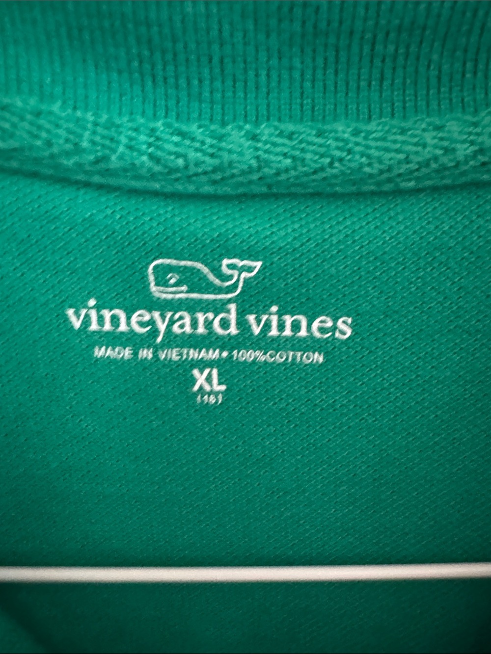 Vineyard Vines Youth XL Emerald Green Short-Sleeve Polo - Picture 4 of 4